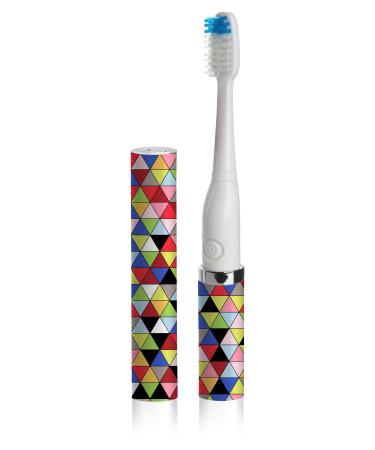 Slim Sonic Electric Toothbrush -  VS2T585 Prism by Violife for Unisex - 3 Pc Set Toothbrush  Additional Brush Head  AAA Battery