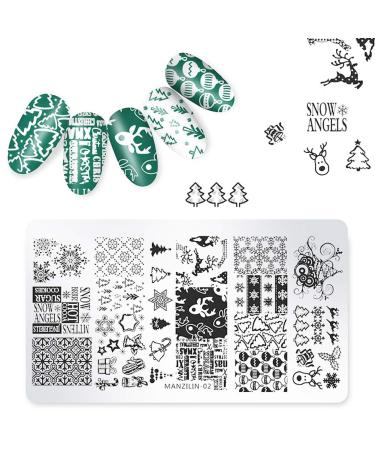 Merkts Christmas Nail Art Stamping Stencils - DIY Kit for Family & Salon | International Shipping - Buy Online on GoSupps.com