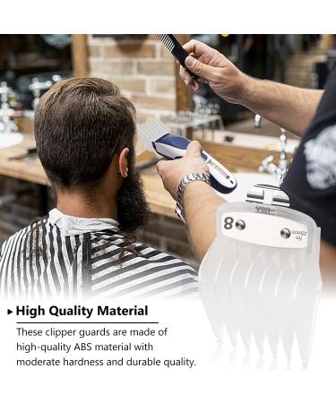 Wahl Professional Hair Clipper Guards Set - 10 Pcs Coded Cutting Guides #3170-400 - 1/8 to 1 - Fits All Wahl Clippers - Transparent - Buy Online on GoSupps.com