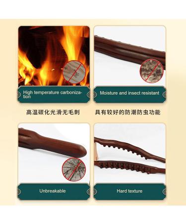 Jiawu Book Massage Roller Stick - 20 Pearls Wooden Gua Sha & Lymph Drainage Device for Body Massage & Acupuncture Relief - Buy Online on GoSupps.com