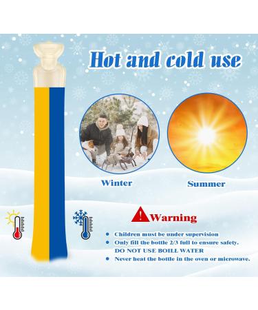 HomeWit 2L Long Hot Water Bottle - Super Soft Chenille Cover & Cotton Cover - Ideal Neck Heat Therapy - Champagne Color - Buy Online on GoSupps.com