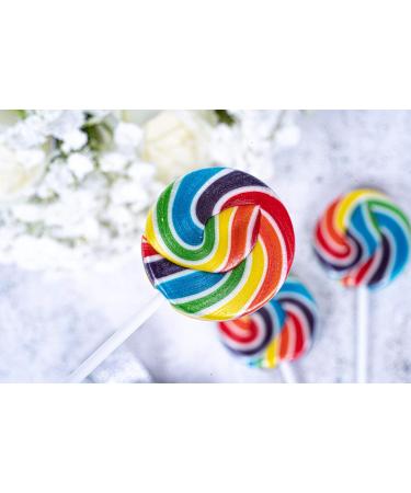 Rainbow Wheel Lollies - Swirl Lollipops - Party Favour - Sweets - Rock Candy - Baby Showers (2) - Buy Online on GoSupps.com