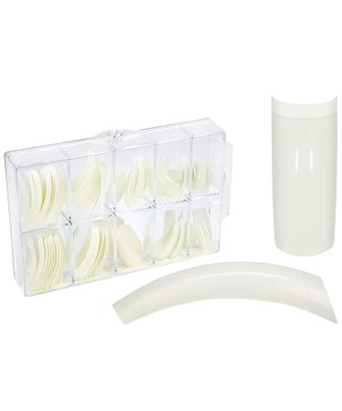 100 pcs. Tip Box Curve classic - nail tips artificial nails art nail nail tips 100 pieces (1 pack) natural