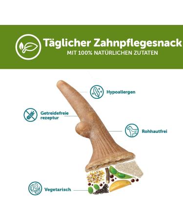 Whimzees Antler Chews for Medium Dogs | Natural Grain-Free Calming Snack | 12 Pieces - Buy Online on GoSupps.com