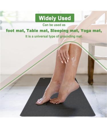 UK Cord Grounding Mat 23.6x35.4 inch | Earthing Yoga Pad Kit for Sleep | Grounding Bed Mat for Better Sleep - Buy Online on GoSupps.com