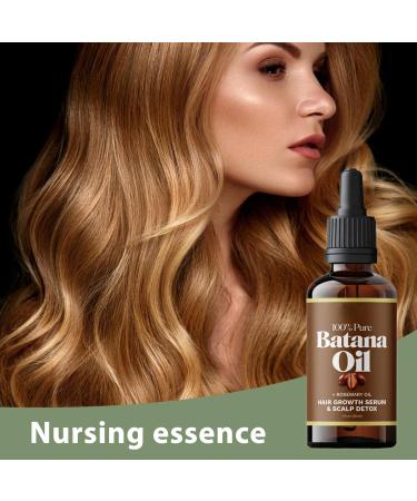 Set of 2 Batana Hair Oils | 60 ml BatanaOil | Rosemary Hair Oil for Growth | Organic Raw Batana Oil from Honduras with Rosemary | Nourishing Essence for Thickening - Buy Online on GoSupps.com