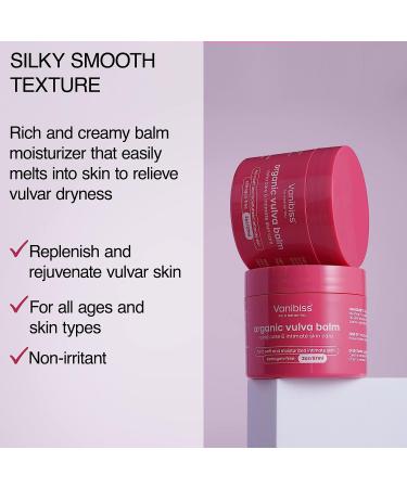 Vanibiss Organic Vulva Balm - Vaginal Moisturizer for Dryness & Irritation - pH Balance & Feminine Care Cream (2oz) - Buy Online on GoSupps.com