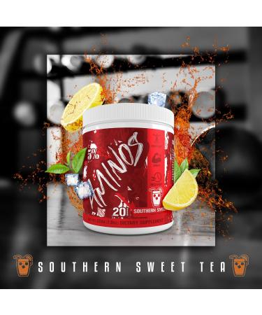 5% Nutrition Code Red Aminos BCAA & EAA Post Workout Recovery Powder | Full Spectrum Essential Amino Acid Complex for Men & Women (Southern Sweet Tea) - Buy Online on GoSupps.com
