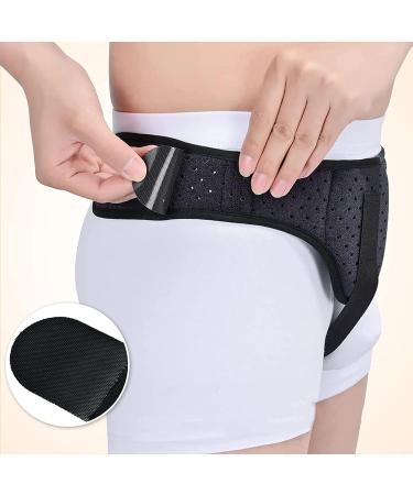 ZWEBY Hernia Belt for Men | Inguinal Hernia Support Truss with Removable Compression Pads - Left & Right Side Hip Belt - Buy Online on GoSupps.com