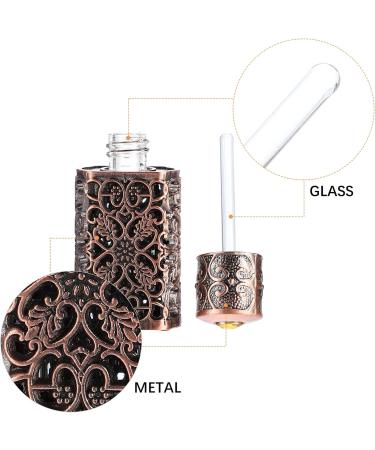 ULTECHNOVO Metal Essential Oil Bottle Lotion Container Essential Oils Spray Bottle Mini Lotions Glass Terrarium Essential Oils Dropper Bottle Glass Droppers Decorate Travel Refill Shell Metal - Buy Online on GoSupps.com