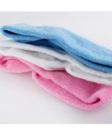 Haarband Stirnband aus Frottee-Baumwolle mit Zierknoten Hellblau Breite 7 cm Italienische Qualit t Internationaler Versand - Buy Online on GoSupps.com