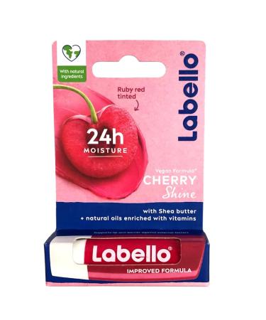 Labello Cherry Shine Lip Balm Nourishing Cherry Flavor 1 Piece Pack for Soft Smooth Lips - Buy Online on GoSupps.com