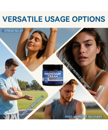 Roseblem Magnesium Cream with Arnica & Lavender Muscle Relief Relaxation & Sleep Support Gentle Moisturizing Cream with Shea Butter & Jojoba Oil for Sensitive Skin Natural Daily Use 3.53oz - Buy Online on GoSupps.com
