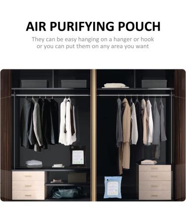 Minkissy 2-Pack Bamboo Coal Bags for Air Purification | Natural Fresh Air Cleaning Solution - Buy Online on GoSupps.com