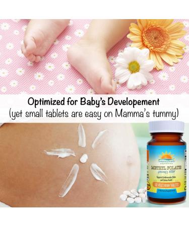 Natural Health Goodies Active Folate Quatrefolic Acid 5-MTHF Methylfolate Smart Choice for Prenatal Heart & Brain Development vs Synthetic Folic Acid - Buy Online on GoSupps.com