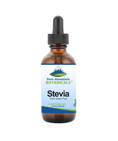 Liquid Stevia Drops  Alcohol Free and Kosher Sugar Substitute - 2oz Glass Bottle 2 Fl Oz (Pack of 1)