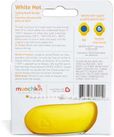 Munchkin White Hot Safety Rubber Bath Duck Toy - 1 Pack - Buy Online on GoSupps.com