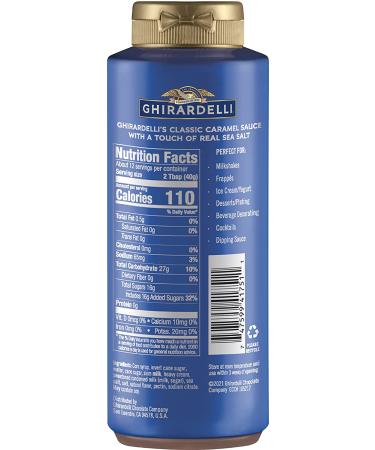 Ghirardelli Black Label Vanilla Caramel Sea Salt Flavored Sauce 16oz Bottles Set of 4 + Barista Spoon - Buy Online on GoSupps.com