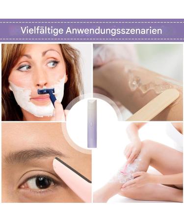 Bikini trimmer for women 2in1 womens shaver doubleheaded intimate shaver facial hair remover electric shaver armpit arm body care product Lilac - Buy Online on GoSupps.com