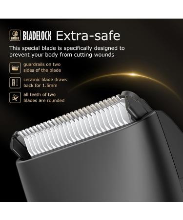 ENSSU Body Hair Trimmer for Men | Waterproof Electric Manscape Groin Trimmer with Skin-Safe Ceramic Blade | Ideal for Chest Beard & Pubic Hair - Buy Online on GoSupps.com