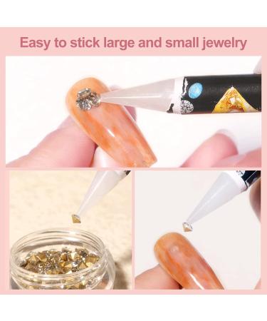 10pcs Rhinestone Picker Wax Pencil for Nail Gems | Diamond Dotting Tool for Nail Art DIY - Buy Online on GoSupps.com