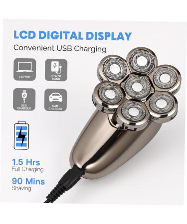 Premium Electric Face Shaver for Men - Stainless Steel Travel Razor & Clippers - Buy Online on GoSupps.com