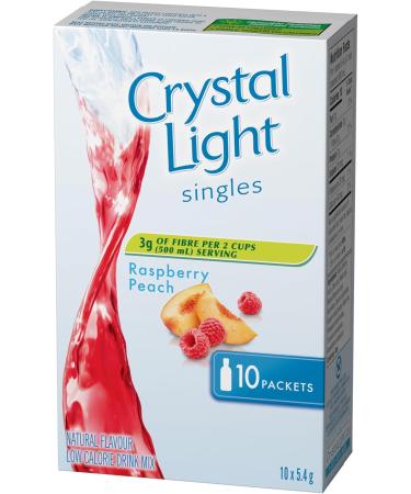 Crystal Light Raspberry Peach Singles 54g (12 Boxes of 10 Packets) - Buy Online on GoSupps.com