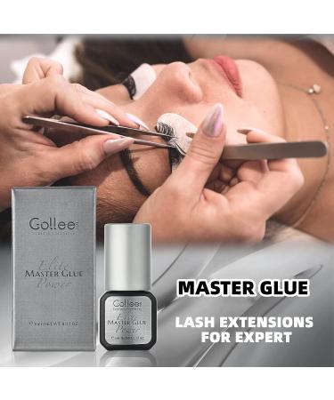 Fast Drying Eyelash Extension Glue 0.5 Sec | Waterproof Max Bonding | 6-8 Week Retention | Professional Use Black Adhesive (0.17fl.oz / 5ml) - Buy Online on GoSupps.com