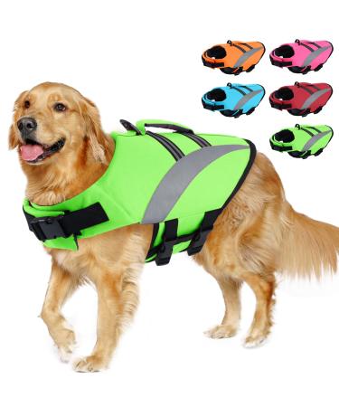Alagirl's dogs Hunde Hund Security Floatation Vest for booting kayak swimming aladlj003 Green L L: 53-72cm (chest circumference) green