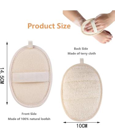 Natural Loofah Exfoliating Body Scrubber - Eco-Friendly & Biodegradable | 2 Pack - Buy Online on GoSupps.com