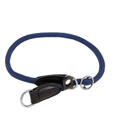 lionto dog collar retriever collar training collar length 55 cm blue Blue 55 cm length 1 cm thickness
