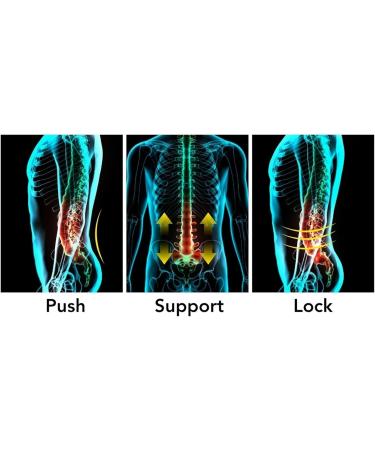 Decompression Lower Back Pain Relief Belt with Adjustable Pillow & Air Massage - Mint Color - Buy Online on GoSupps.com