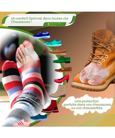 Slim Feet Pro Set: 2 Pairs of Hallux Valgus & Toe Spreaders for Pain Relief Protection & Comfort - Buy Online on GoSupps.com