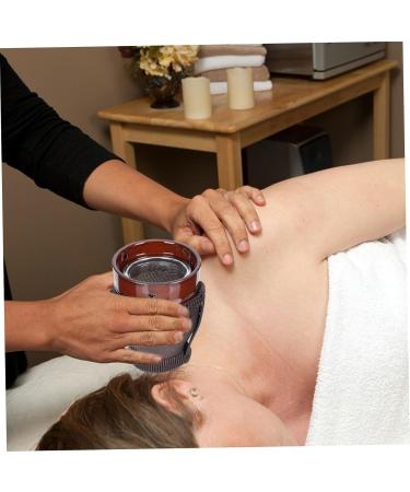 HOMSFOU Moxibustion Jar Scraping Bowl Tool - Ceramic Purple Clay Body for Effective Therapy | International Shipping Available - Buy Online on GoSupps.com