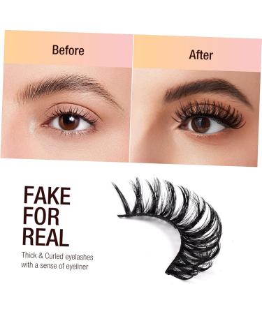 LALAFINA 10 Pairs Eyelashes Natural False Lashes Dramatic Lash Fake Lashes Strip Lashes Cosplay Eyelash Fluffy Spiky Lashes Extension Eyelash Fiber Daqu Pointy Vacation - Buy Online on GoSupps.com