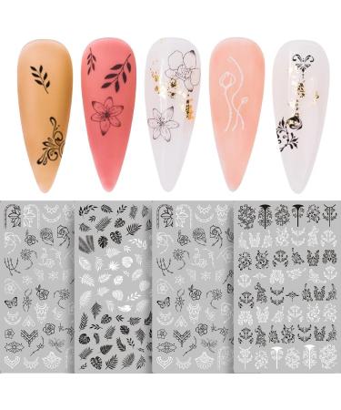 Graffiti Fun 3D Self-Adhesive Nail Art Sticker Set - Abstract Lady Face Design | Nail Salon Quality Decals for Girls - DIY Nail Art Accessories - Buy Online on GoSupps.com
