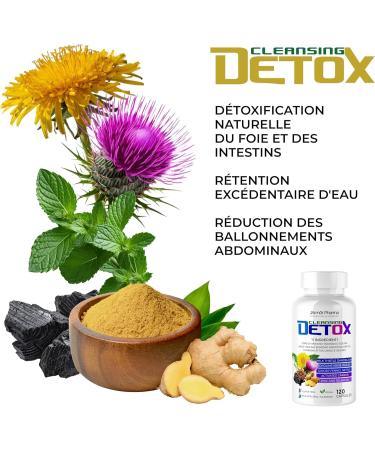 Detox Foie 120 G lules - D toxifiant Puissant Draineur Foie et Intestin Chardon Marie 80% Silymarine Artichaut Pissenlit Fenouil chinac e - J.Armor Detox 120 unit (Lot de 1) - Buy Online on GoSupps.com