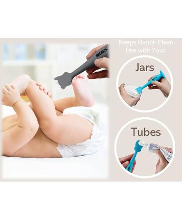 Brexonic Baby Brush Diaper Cream Applicator for Diaper Rashes  Soft Flexible Silicone Bum Brush Newborn and Baby Essentials  Gift Idea for Baby Shower and New Mom (2PK White  Grey) - Buy Online on GoSupps.com