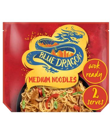 Blue Dragon Blue Dragon Nouilles Medium Wok Ready 300g (Q)