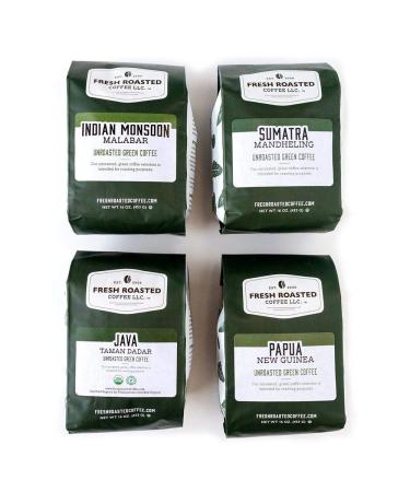 Fresh Roasted Coffee, Unroasted Indo-Pacific Home Roasting Starter Kit, Kosher Indo-Pacific Starter Kit