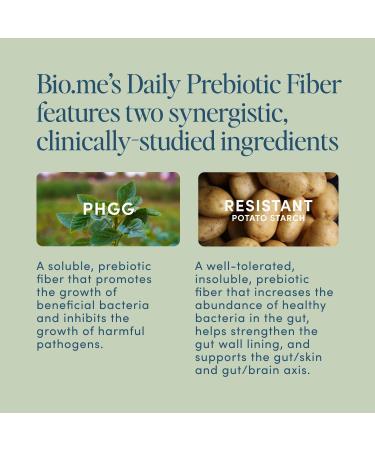 Bio.me Daily Prebiotic Fiber Powder - Full Size (30 Servings) + Travel Packs (20 Servings) - Unflavored Soluble Fiber Supplement for Digestive & Gut Health - Non-GMO Sugar & Gluten Free - Buy Online on GoSupps.com