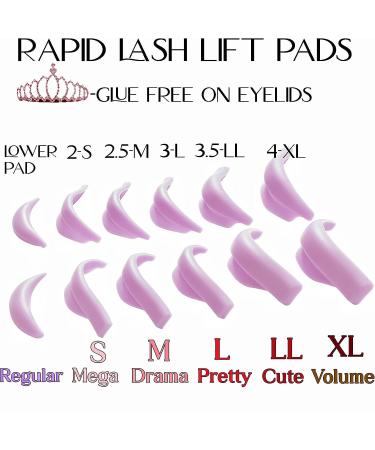 Lash Lift Pad Mega L Curl | 6 Size Eyelash Perming Rod | Soft Lamination Curler Shield for Super Curl | 100 Applications Perm | Fits All Eyes and Lashes - Buy Online on GoSupps.com