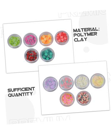 PLAFOPE 12 Boxes Polymer Clay Manicure Color Stickers Blush Decor Vase Filler Bead Nail Art Decoration 3d Stickers Colored Clay Fruit Slice Embellishments Fruit Slice Nail Sticker - Buy Online on GoSupps.com