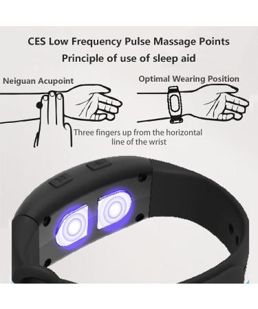 Sleep Aid Wristband Watch Device Microcurrent Holding Sleep Aid Instrument Sleep Aid Device Anxiety Insomnia Relief Items for Improve Sleep Fast Asleep Black - Buy Online on GoSupps.com