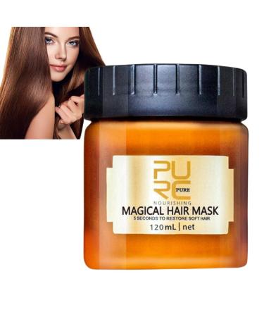 Keratin Hair Mask 5 Seconds Hair Root Repair Keratin Hair Treatment Mask Keratin Mask Deep Repair Conditioner Hair Masks Mask Hair Treatment Repair Natural Hair Mask for Dry Damaged Hair 120ml