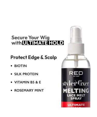 Red by Kiss Lace Melting Spray Ultimate Hold Styler Fixer Adhesive 8 Fl Oz Flawless Blend & Hold Quick Drying No Flakes Non-Sticky - Buy Online on GoSupps.com