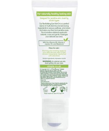 Simple Revitalising Eye Roll On 15 ml - Refreshing Eye Care Solution - Buy Online on GoSupps.com