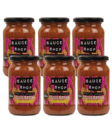 Sauce Shop - Special Makhani Simmer Sauce Pack of 6 - Indian Curry - 6x 360g Glass Jars