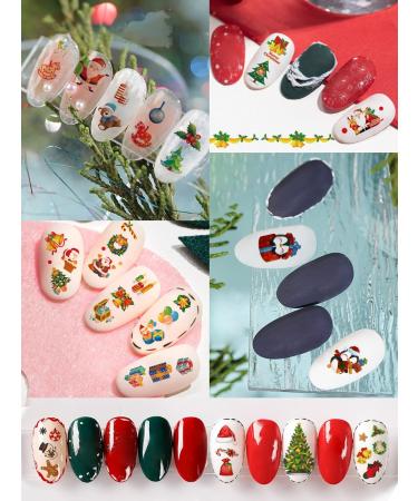 EBANKU 15 Sheets Christmas Nail Art Stickers Decals Self-Adhesive Nail Art Stickers 3D Xmas Santa Claus Snowflakes Nail Stickers for Women Girls Kids Manicure DIY -B - Buy Online on GoSupps.com