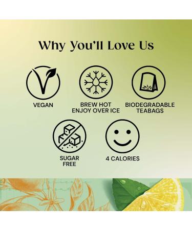 Twinings Lemon Green Tea - 20 Tea Bags, Pack of 20 Count - Refreshing Citrus Flavor - Buy Online on GoSupps.com